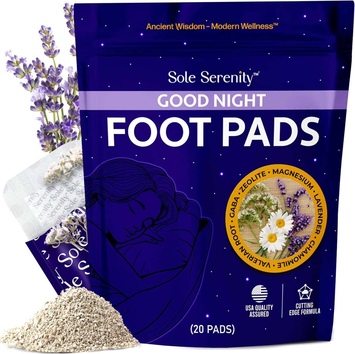 Magnesium Good Night Sleep Detox Foot Pads - Spa Noir
