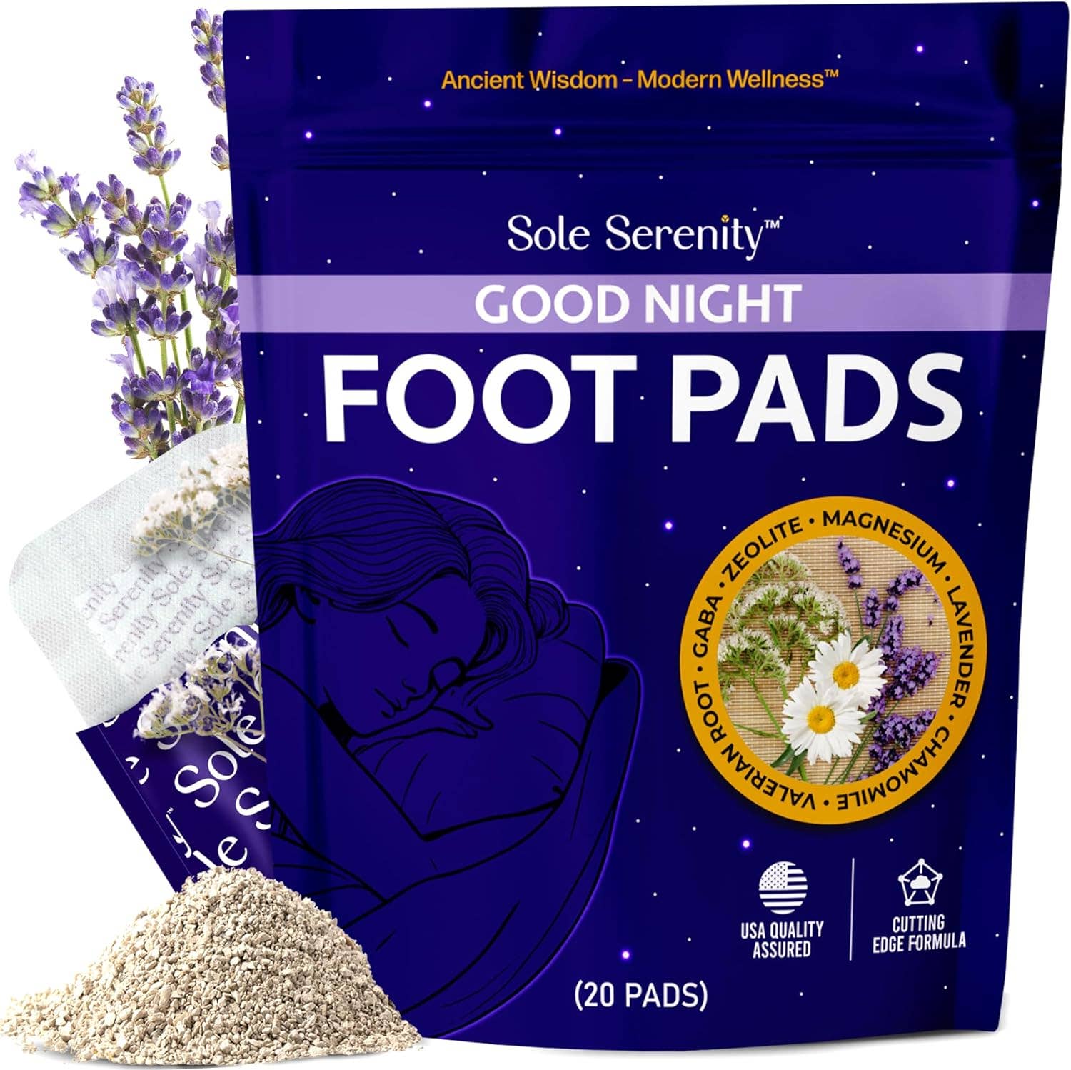 Magnesium Good Night Sleep Detox Foot Pads - Spa Noir