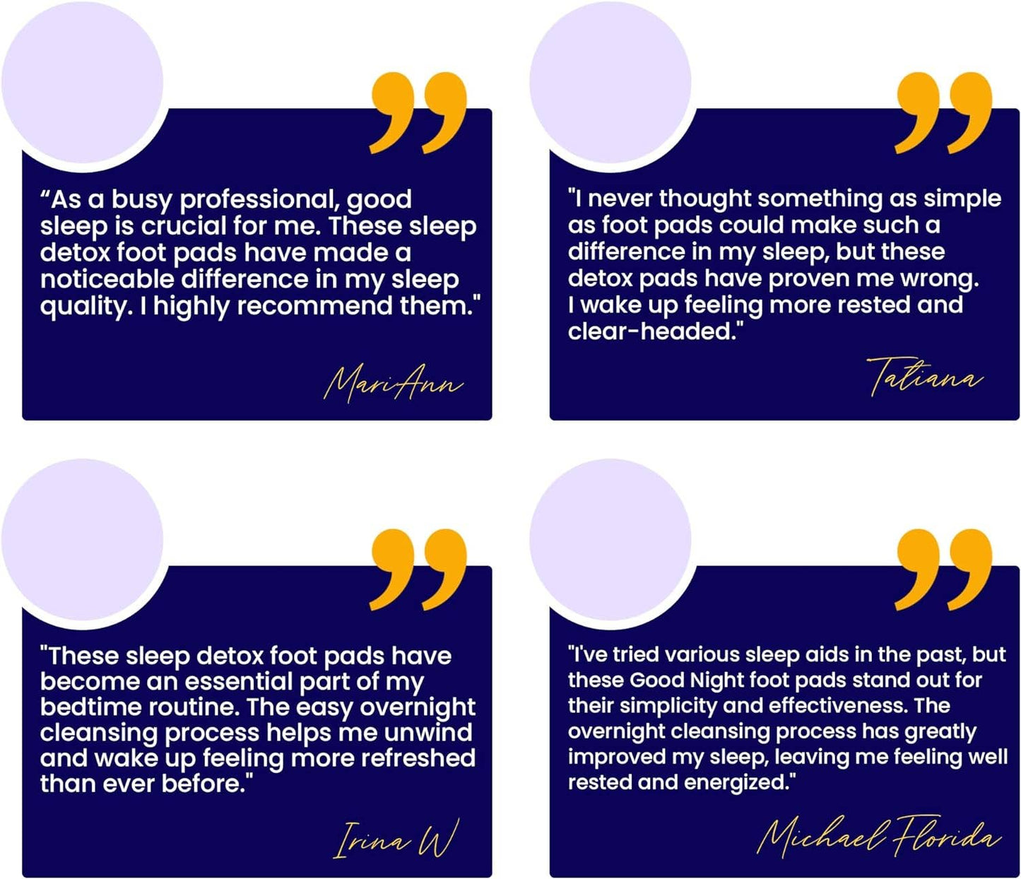 Magnesium Good Night Sleep Detox Foot Pads - Spa Noir