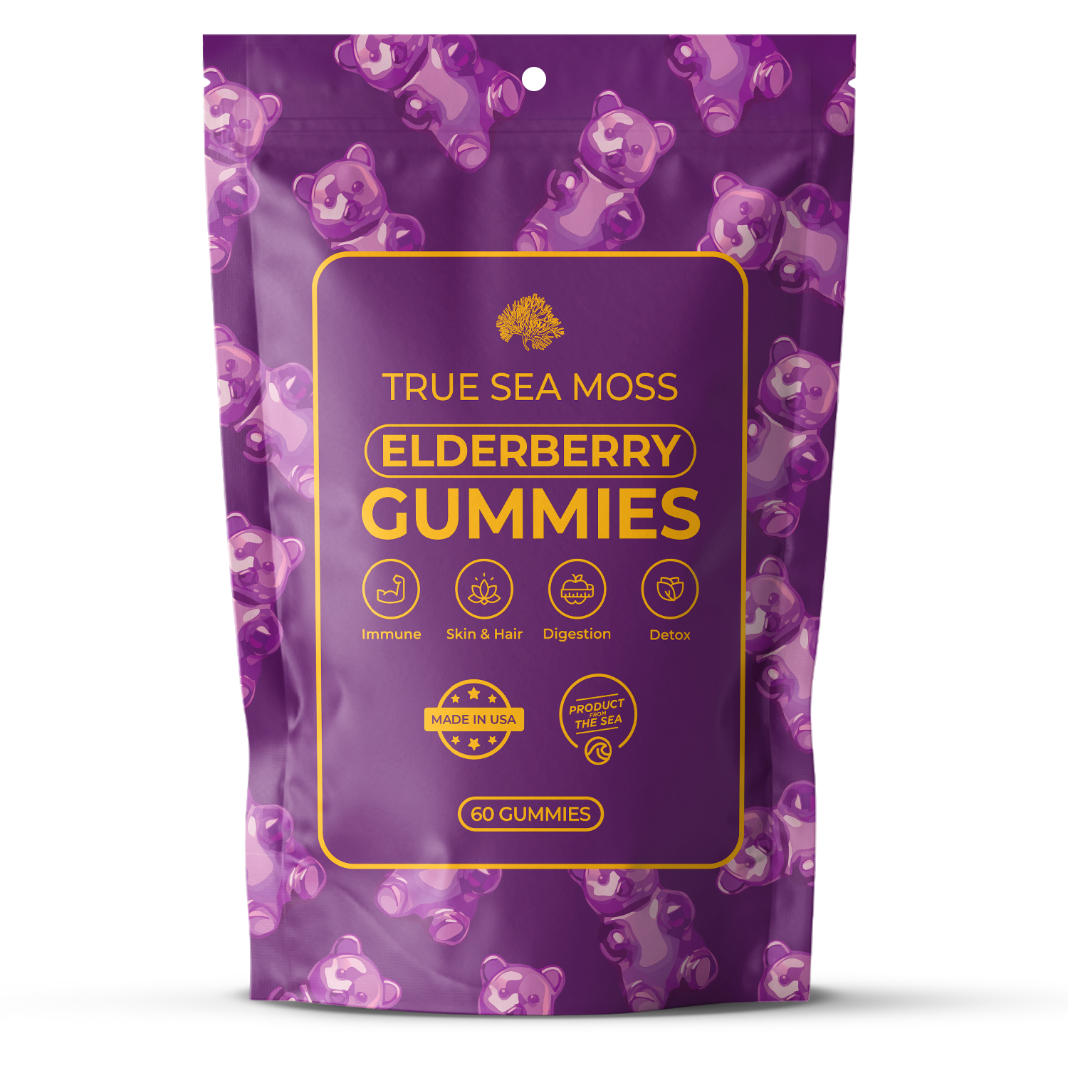 Sea Moss & Elderberry Gummies - Spa Noir