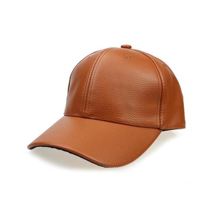 Vegan Leather Cap - spa-noir
