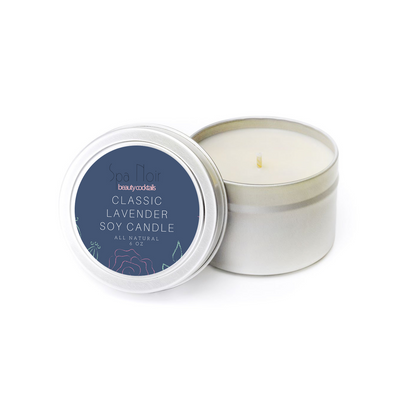 Classic Lavender Aromatherapy Candle - spa-noir