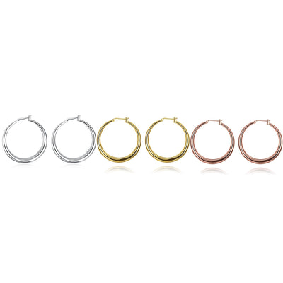 The Weekender Hoop Earrings - spa-noir