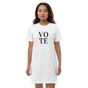 Vote Organic Cotton T-Shirt Dress - spa-noir