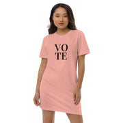 Vote Organic Cotton T-Shirt Dress - spa-noir